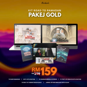 [PAKEJ GOLD] - DIARI RAMADAN + LIVE SEJUTA KHATAM + SEMINAR MENGAJI EXPRESS + TIKET VIP + 1 TO 1 + JURNAL = RM159.00